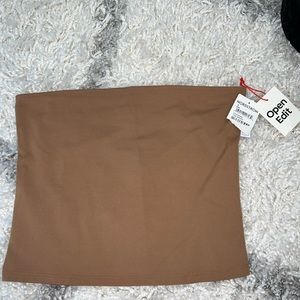 Nordstrom open edit beige tube top